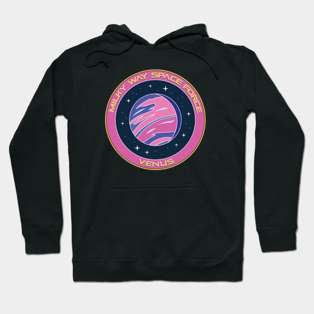 Milky Way Space Force Series - Venus Hoodie by The Antlered Wolf